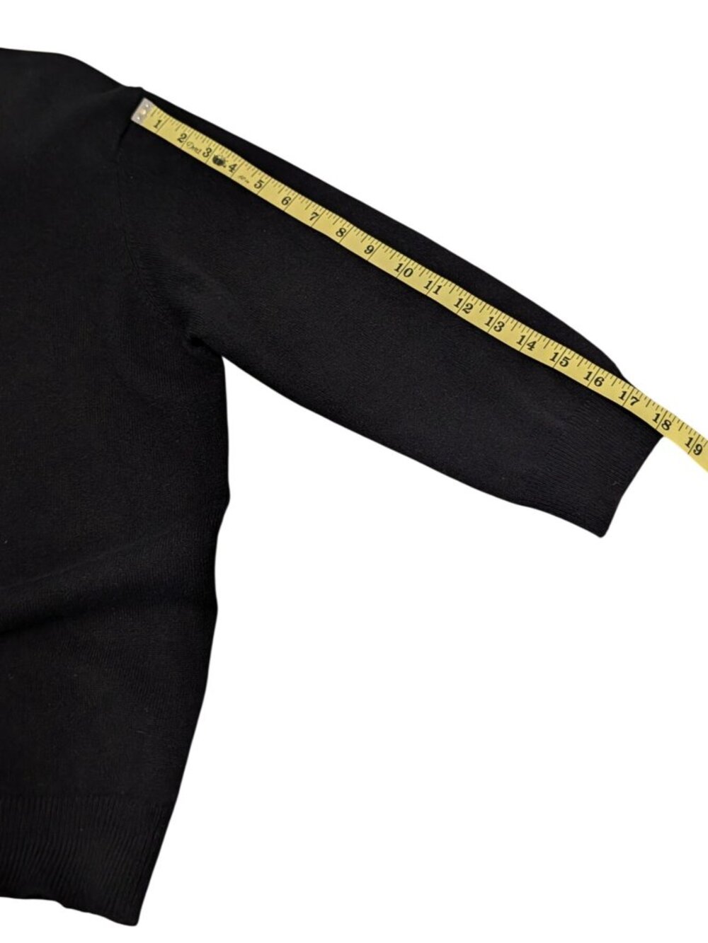 Lauren Ralph Lauren Womens Black 100% Cashmere Crewneck Button-Up Cardigan Sweat - Picture 10 of 15